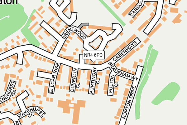 NR4 6PD map - OS OpenMap – Local (Ordnance Survey)