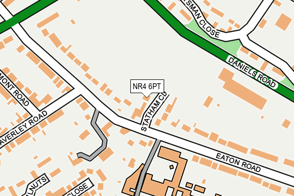 NR4 6PT map - OS OpenMap – Local (Ordnance Survey)