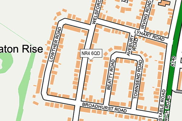 NR4 6QD map - OS OpenMap – Local (Ordnance Survey)