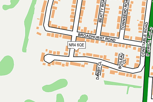 NR4 6QE map - OS OpenMap – Local (Ordnance Survey)