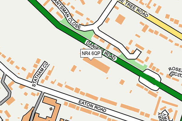 NR4 6QP map - OS OpenMap – Local (Ordnance Survey)