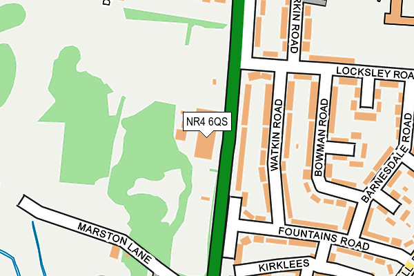 NR4 6QS map - OS OpenMap – Local (Ordnance Survey)