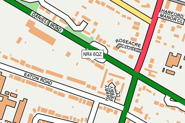 NR4 6QZ map - OS OpenMap – Local (Ordnance Survey)