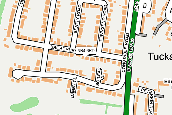 NR4 6RD map - OS OpenMap – Local (Ordnance Survey)