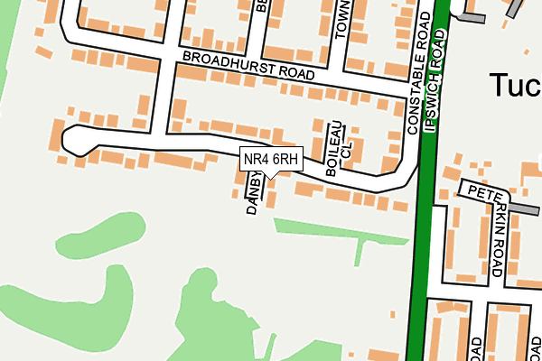 NR4 6RH map - OS OpenMap – Local (Ordnance Survey)
