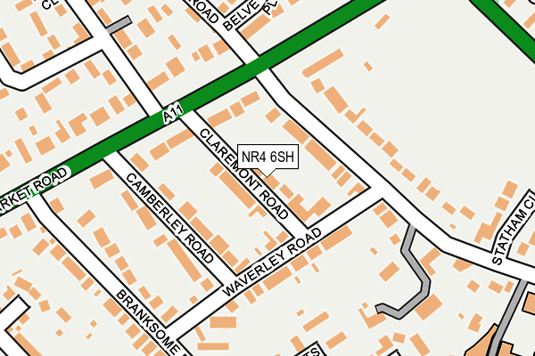 NR4 6SH map - OS OpenMap – Local (Ordnance Survey)