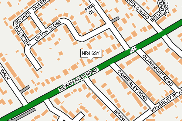 NR4 6SY map - OS OpenMap – Local (Ordnance Survey)