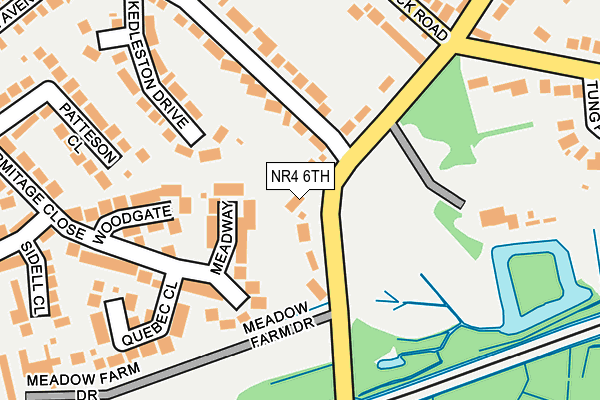 NR4 6TH map - OS OpenMap – Local (Ordnance Survey)