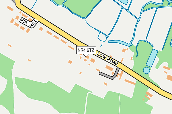 NR4 6TZ map - OS OpenMap – Local (Ordnance Survey)