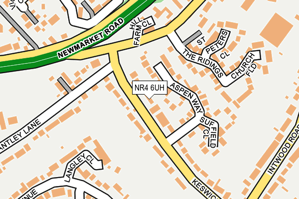 NR4 6UH map - OS OpenMap – Local (Ordnance Survey)