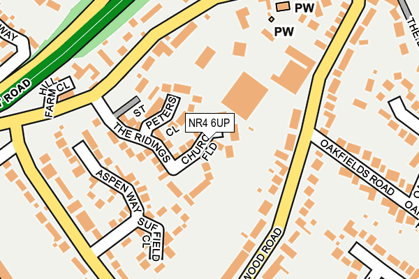 NR4 6UP map - OS OpenMap – Local (Ordnance Survey)