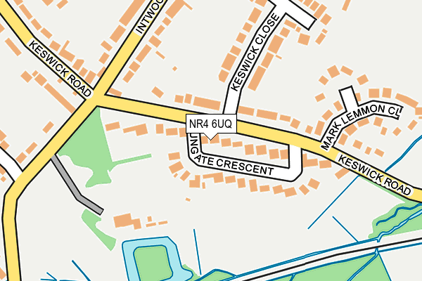 NR4 6UQ map - OS OpenMap – Local (Ordnance Survey)