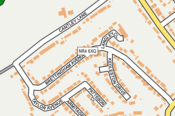 NR4 6XQ map - OS OpenMap – Local (Ordnance Survey)