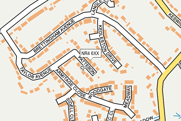 NR4 6XX map - OS OpenMap – Local (Ordnance Survey)