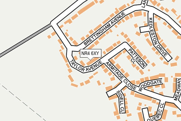 NR4 6XY map - OS OpenMap – Local (Ordnance Survey)