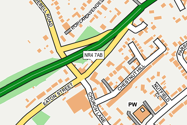 NR4 7AB map - OS OpenMap – Local (Ordnance Survey)