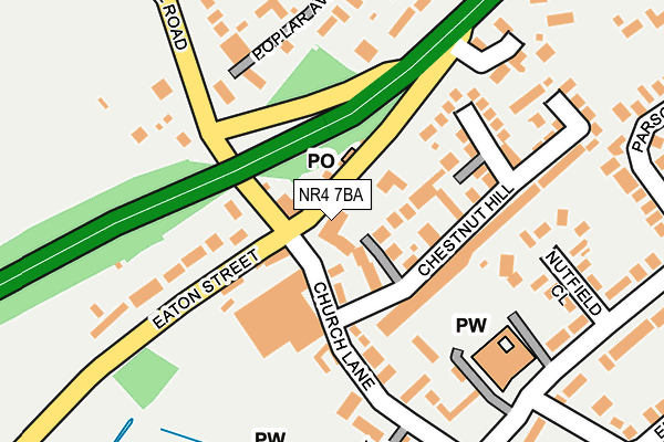 NR4 7BA map - OS OpenMap – Local (Ordnance Survey)