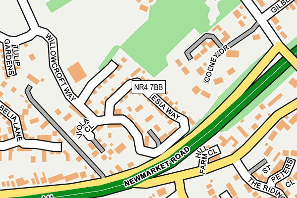 NR4 7BB map - OS OpenMap – Local (Ordnance Survey)