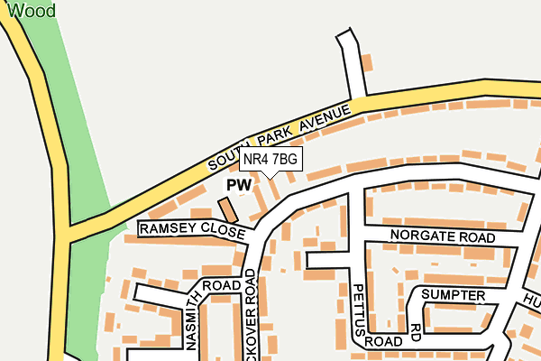 NR4 7BG map - OS OpenMap – Local (Ordnance Survey)