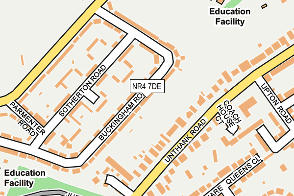 NR4 7DE map - OS OpenMap – Local (Ordnance Survey)