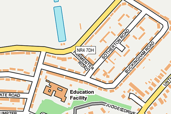 NR4 7DH map - OS OpenMap – Local (Ordnance Survey)