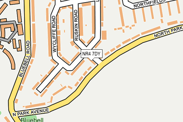 NR4 7DY map - OS OpenMap – Local (Ordnance Survey)