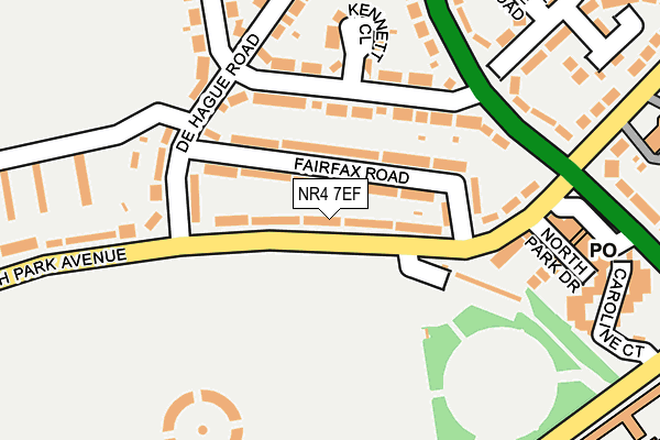 NR4 7EF map - OS OpenMap – Local (Ordnance Survey)