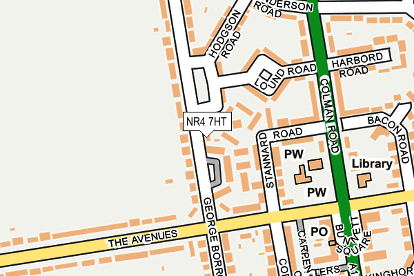 NR4 7HT map - OS OpenMap – Local (Ordnance Survey)