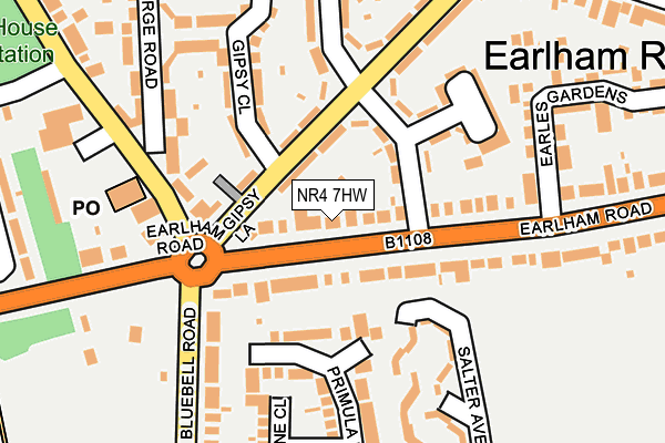 NR4 7HW map - OS OpenMap – Local (Ordnance Survey)