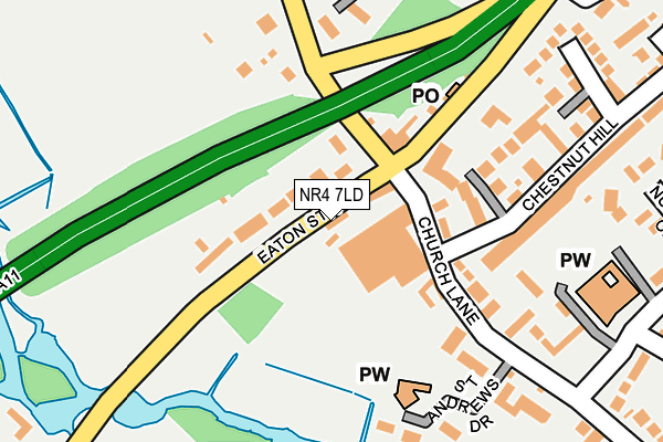 NR4 7LD map - OS OpenMap – Local (Ordnance Survey)