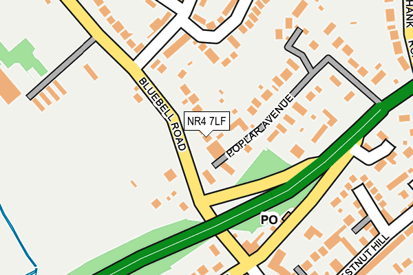 NR4 7LF map - OS OpenMap – Local (Ordnance Survey)