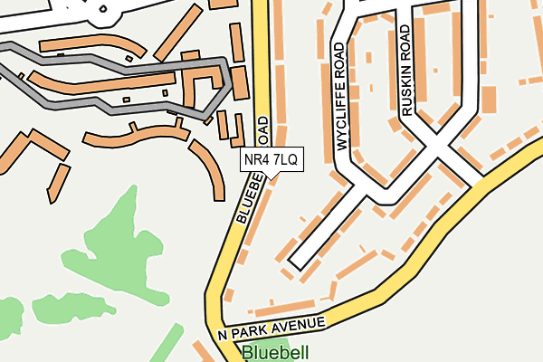 NR4 7LQ map - OS OpenMap – Local (Ordnance Survey)