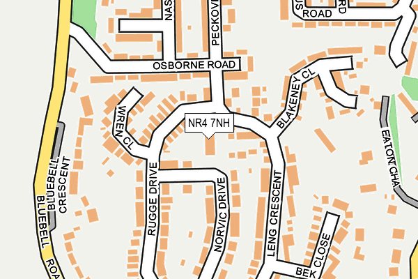 NR4 7NH map - OS OpenMap – Local (Ordnance Survey)