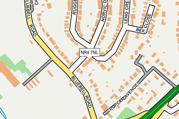 NR4 7NL map - OS OpenMap – Local (Ordnance Survey)
