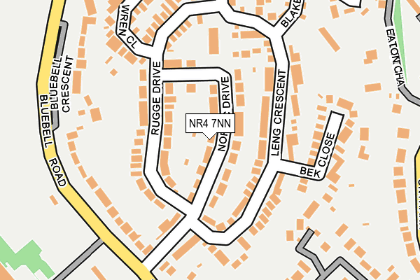 NR4 7NN map - OS OpenMap – Local (Ordnance Survey)