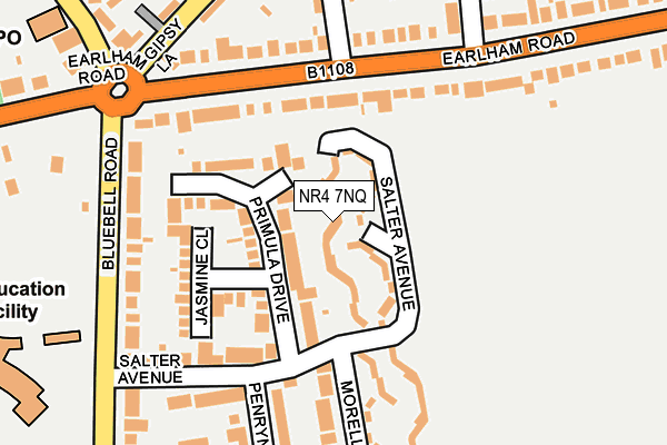 NR4 7NQ map - OS OpenMap – Local (Ordnance Survey)