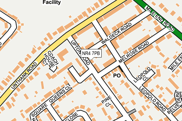 NR4 7PB map - OS OpenMap – Local (Ordnance Survey)