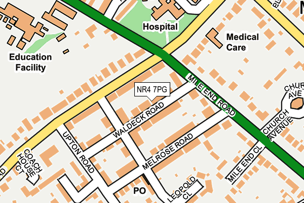 NR4 7PG map - OS OpenMap – Local (Ordnance Survey)