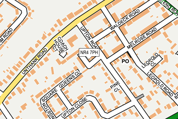 NR4 7PH map - OS OpenMap – Local (Ordnance Survey)