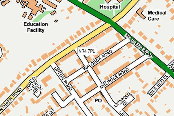 NR4 7PL map - OS OpenMap – Local (Ordnance Survey)