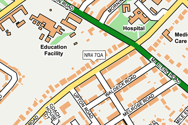 NR4 7QA map - OS OpenMap – Local (Ordnance Survey)