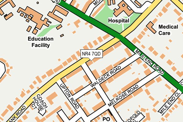 NR4 7QD map - OS OpenMap – Local (Ordnance Survey)