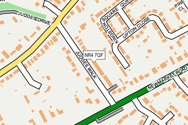 NR4 7QF map - OS OpenMap – Local (Ordnance Survey)