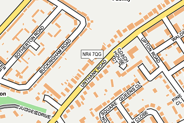 NR4 7QG map - OS OpenMap – Local (Ordnance Survey)