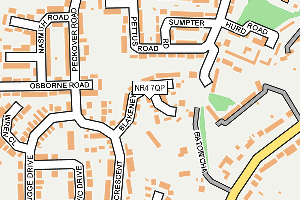 NR4 7QP map - OS OpenMap – Local (Ordnance Survey)