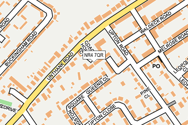 NR4 7QR map - OS OpenMap – Local (Ordnance Survey)