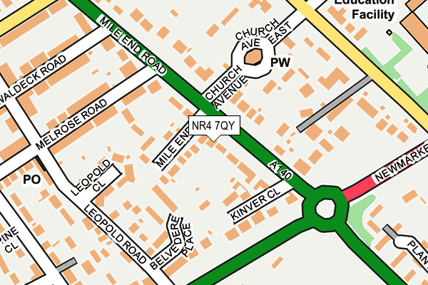 NR4 7QY map - OS OpenMap – Local (Ordnance Survey)