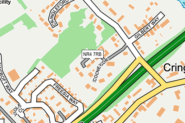 NR4 7RB map - OS OpenMap – Local (Ordnance Survey)