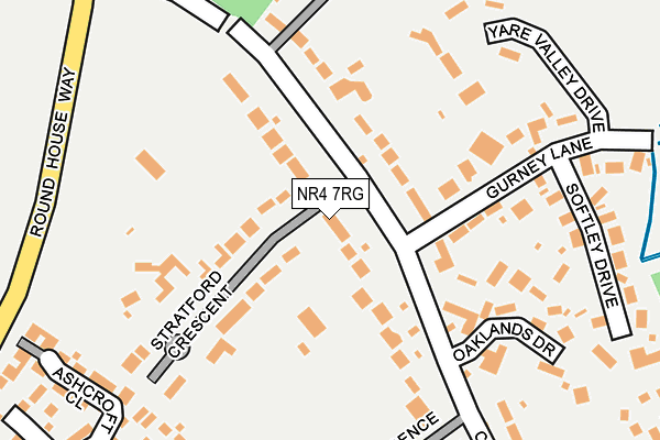 NR4 7RG map - OS OpenMap – Local (Ordnance Survey)