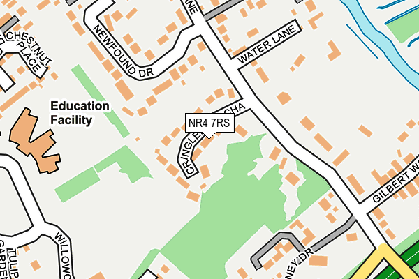 NR4 7RS map - OS OpenMap – Local (Ordnance Survey)